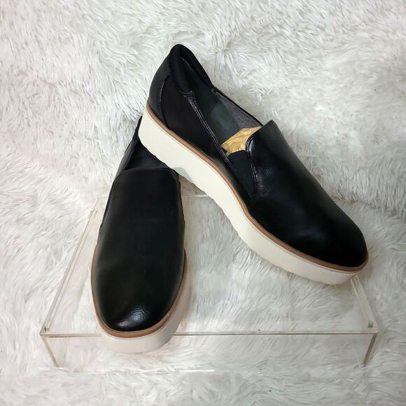 Dr.Scholls leather platform loafers, gently preloved!, sz.11 med. - Picture 1 of 9
